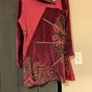 Tunic by Leopards and Roses medium burgundy